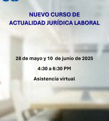 CURSO DE ACTUALIDAD JURÍDICA LABORAL Mayo 2025